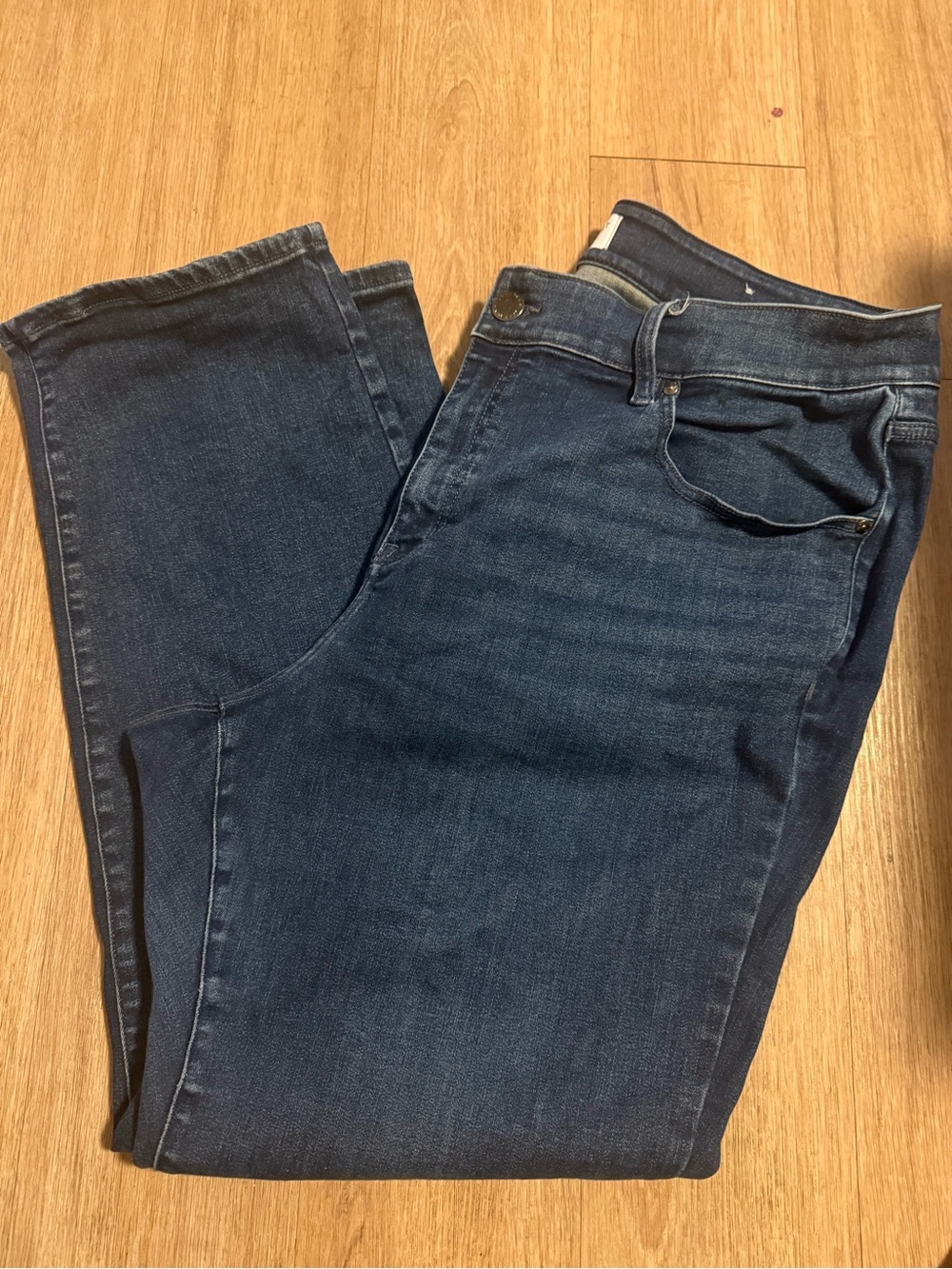 Lane Bryant Women's Straight Leg Jeans in Dark Blue
